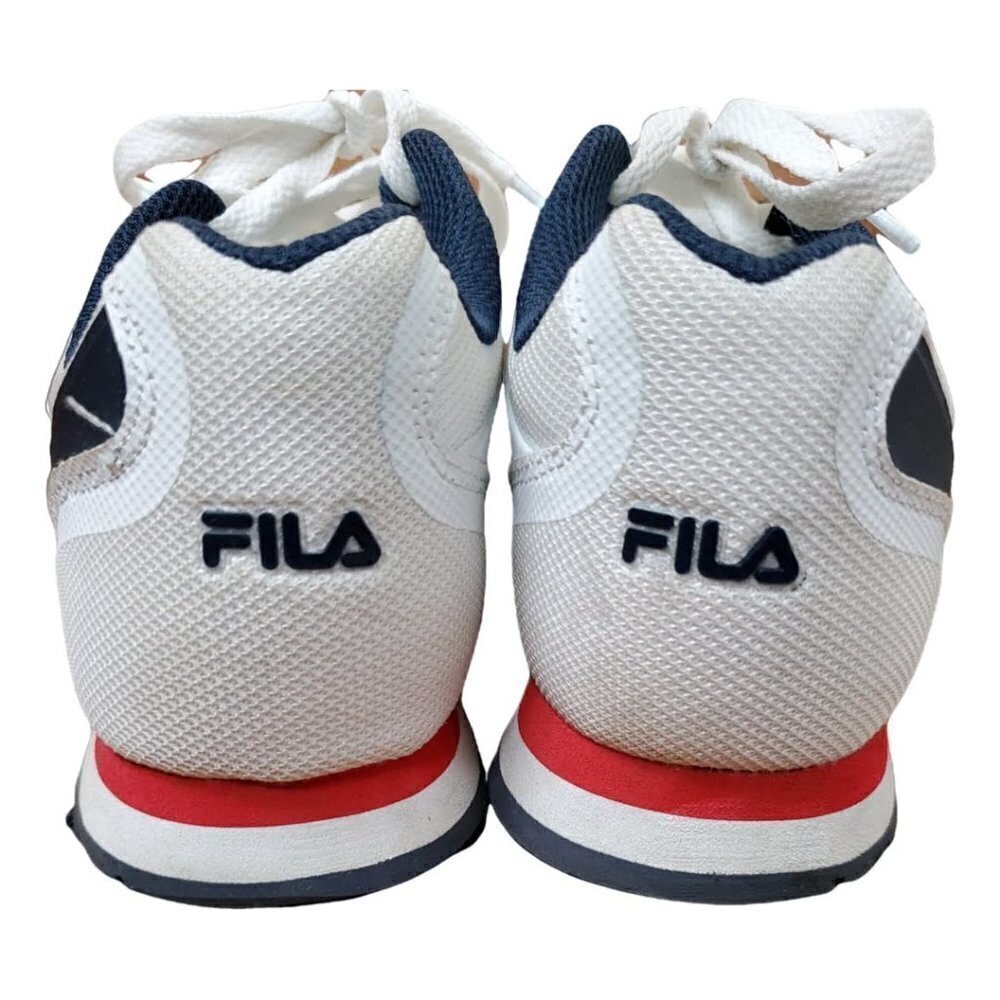 🔥Fila Forerunner White Red and Blue Y2K Sneaker Shoes - Picture 4 of 8